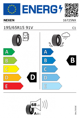 Nexen N blue HD plus 195 / 65 R 15 91 V